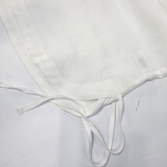 Isaac Mizrahi White Linen Top - Picture 8 of 10